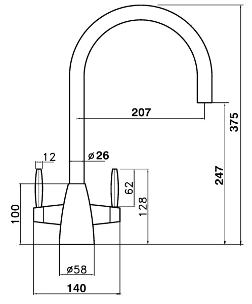 CLEARWATER TUTTI TAP BRUSHED NICKEL - Woodworkers.ie - 
