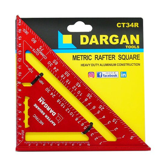 7IN ALUNMINIUM RAFTER SQUARE RED