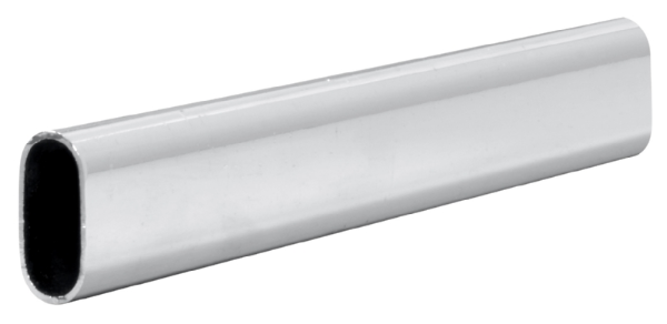Chrome Oval Rail 3000 X 30 X 15 (10Ft) - Woodworkers.ie - 