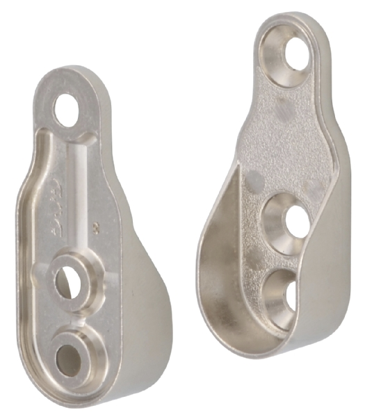 Chrome Oval Rail Ends 30 X 15 - Woodworkers.ie - 