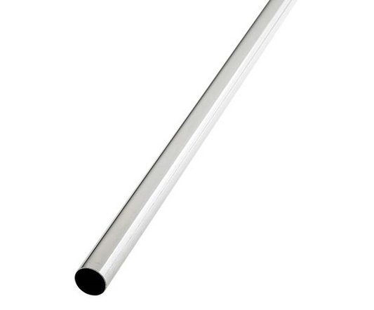 Chrome Plated Rail 2438 X 19 (8FT X3/4") - Woodworkers.ie - 
