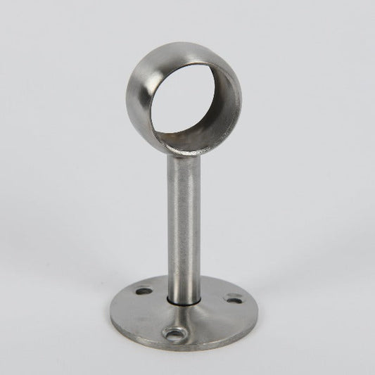 Chrome Rail Centre Support 19mm (X3/4") - Woodworkers.ie - 