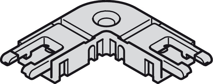 Corner Clip Connector, for 8 mm Loox LED Monochromatic Strip Lights - Woodworkers.ie - 