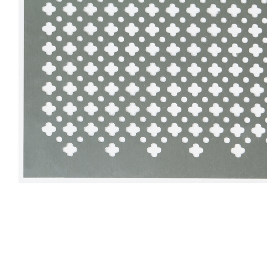 DECORATIVE ALUMINIUM SHEET SILVER 500 X 500 - Woodworkers.ie - 