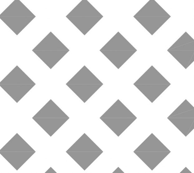 DEDALO 25mm X 25mm LARGE DIAMOND PRIMED WHITE 1830mm X 610mm X 3mm