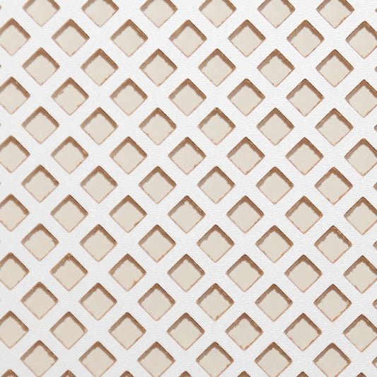 DEDALO  ORIGINAL SMALL DIAMOND 10mm X 10mm  PRIMED WHITE 1830mm X 610mm X 3mm - Woodworkers.ie - 