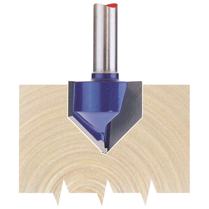 DRAPER ROUTER BIT 19MM X 90 DEG GRV - Woodworkers.ie - 