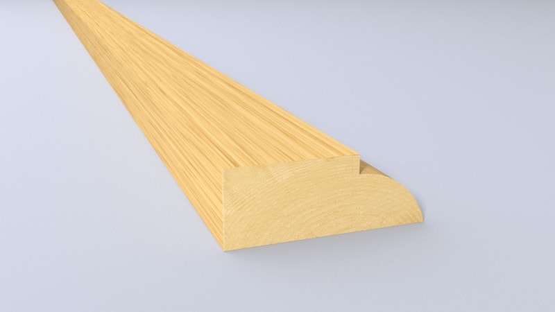 RED  DEAL OVALO  DOOR  STOP 44MM X12MM X 5.4MT