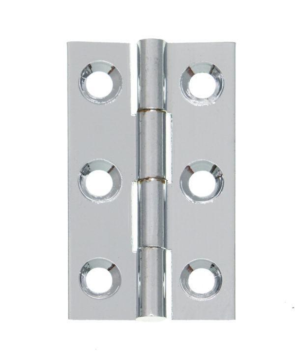 ECLIPSE POLISHED CHROME SOLID DRAWN HINGE 50mm - Woodworkers.ie - 