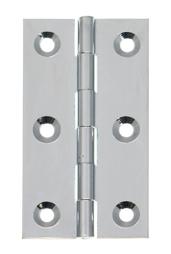 ECLIPSE POLISHED CHROME SOLID DRAWN HINGE 64mm - Woodworkers.ie - 