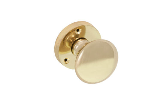 Eclipse Brass Mortice Knob Set - Woodworkers.ie - 