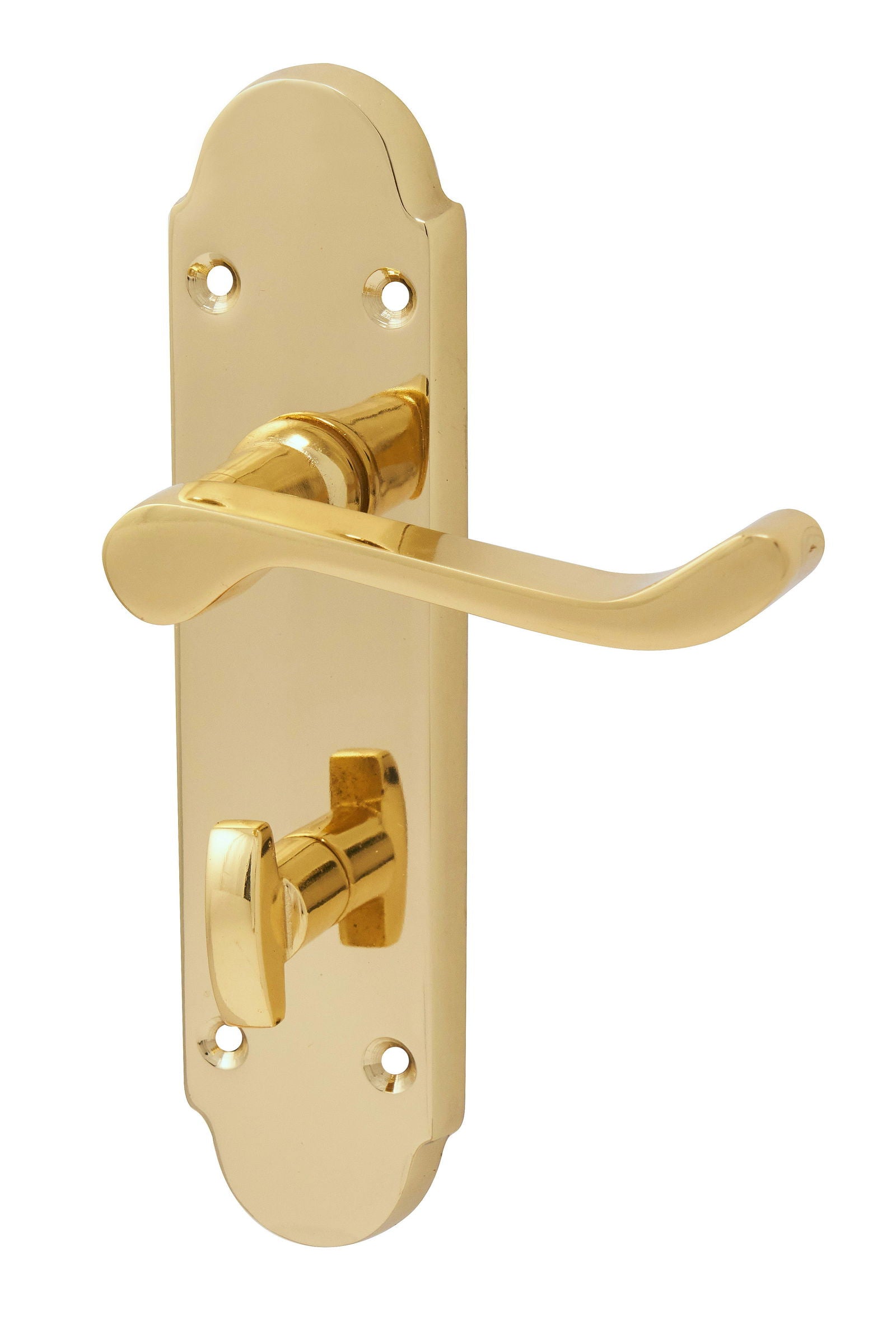 Eclipse Chromaxe Brass Bathroom Lever Handle - Woodworkers.ie - 