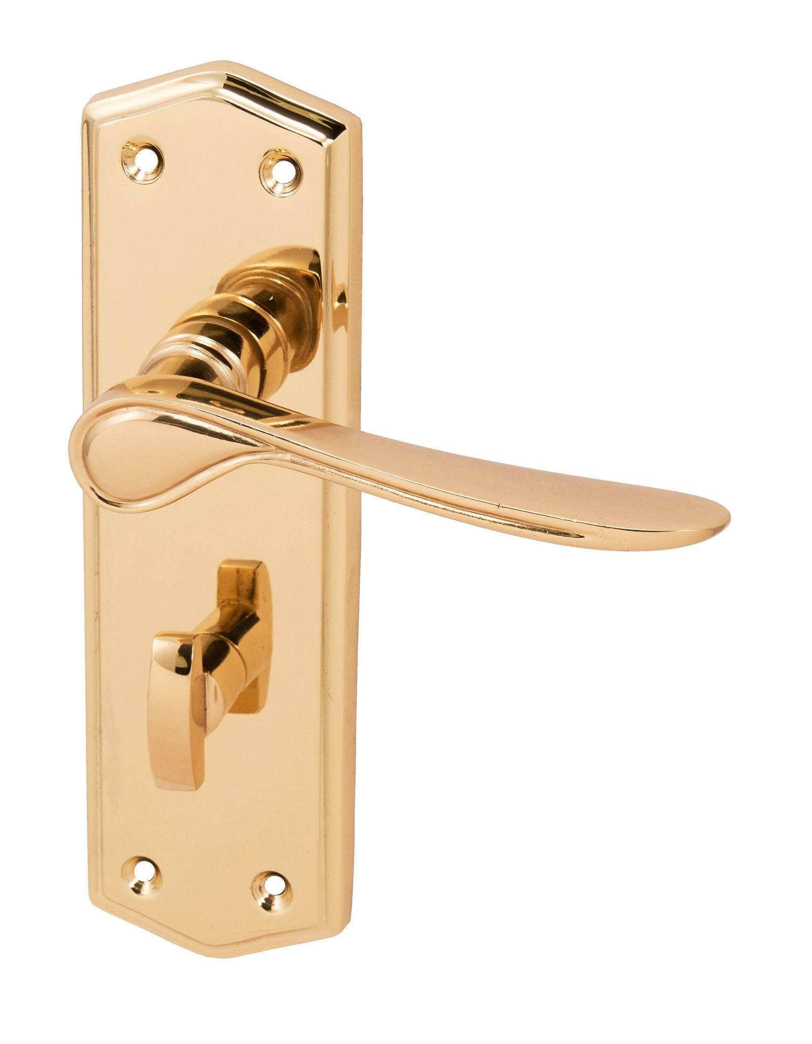 Eclipse Stellar Brass Bathroom Lever Handle - Woodworkers.ie - 