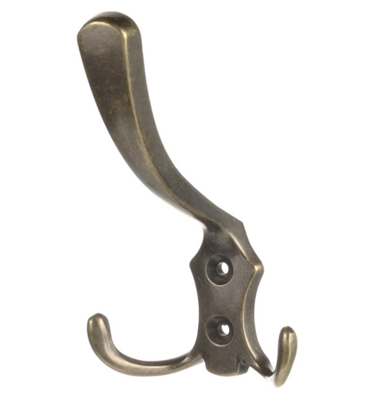 PATINATED BRONZE HAT  AND  COAT  HOOK