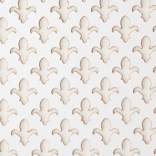 FLEUR  DE LYS  WHITE SCREENING PANEL  1830 X 610 - Woodworkers.ie - 