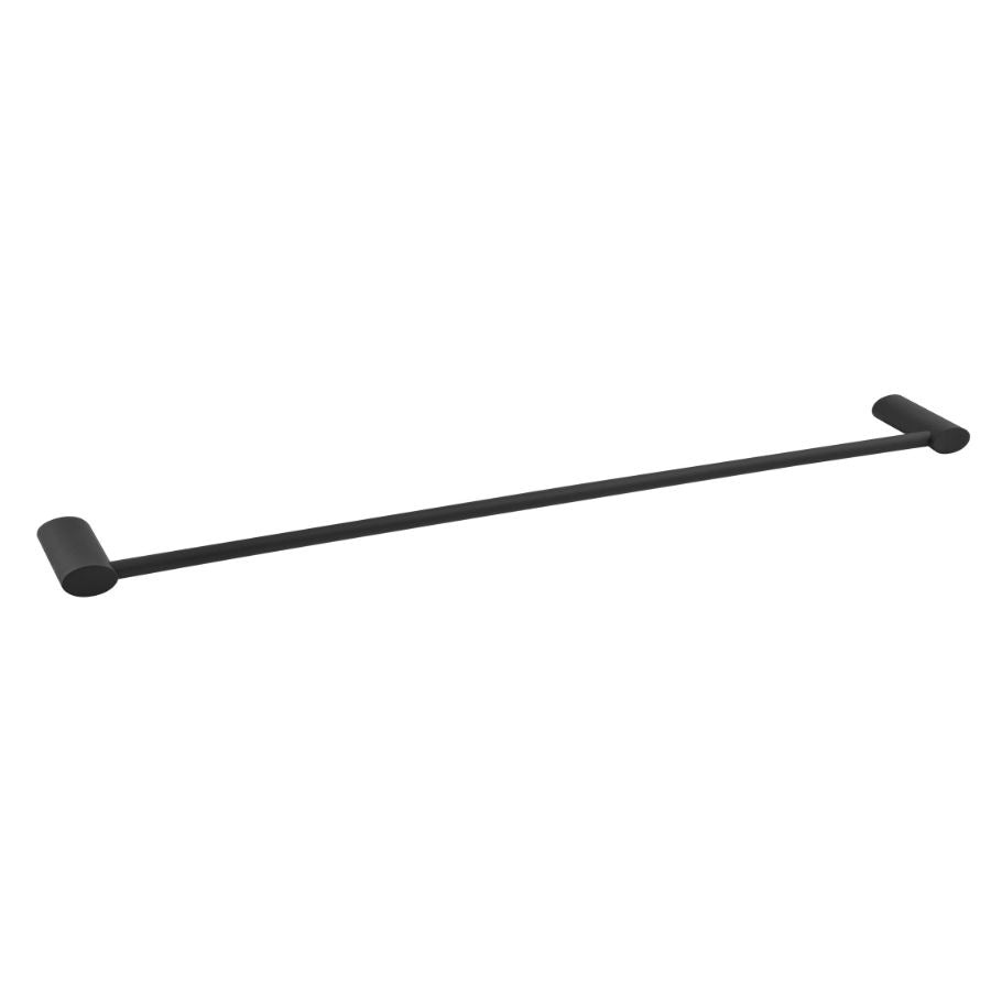 Frisco Black Single Towel Rail
