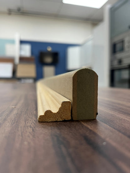 BULLNOSED CAPPING MR MDF 35MM X 18MM X 2.44M