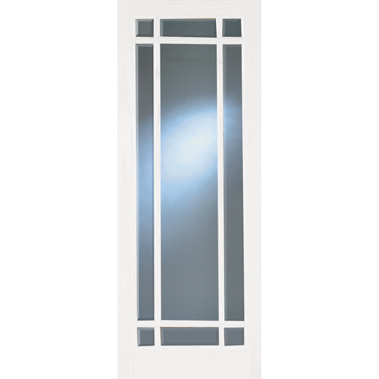 GIBSON 9 LITE PRIMED CLEAR GLAZED DOOR - Woodworkers.ie - 