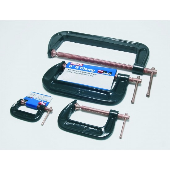HILKA 4" G CLAMP PROCRAFT - Woodworkers.ie - 