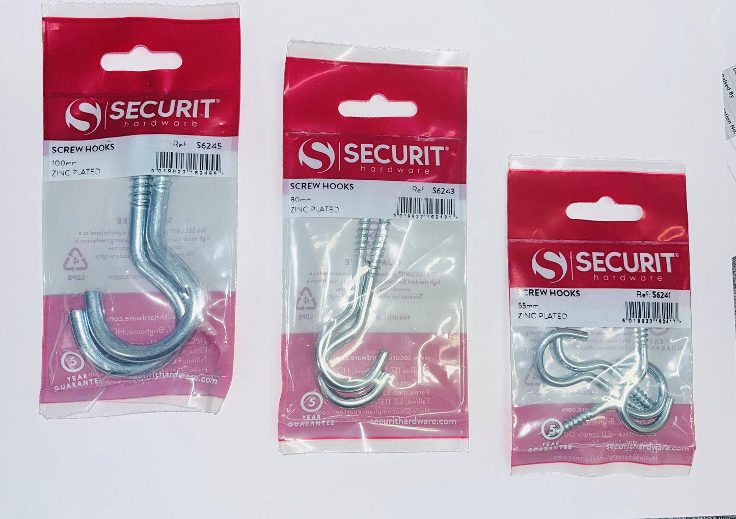 SCREW HOOK  (3 VARIANTS)