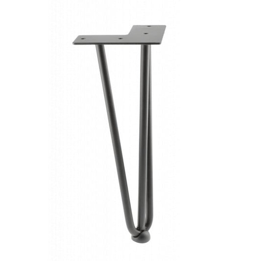 Hairpin Leg Black 304mm (3 Bar Type  Type 12mm)  Price  Each - Woodworkers.ie - 