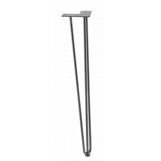 Hairpin Leg Black 711mm(3 Bar Type  Type 12mm) Price Each - Woodworkers.ie - 