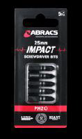 ABRACS PH2 IMPACT SCREWDRIVER BIT 25mm 5PK