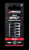 ABRACS PZ1 IMPACT SCREWDRIVER BIT 25mm 5PK