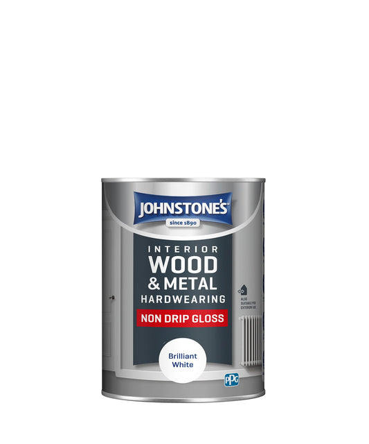 JOHNSTONE'S HARDWEARING NON DRIP GLOSS 1.25LT - Woodworkers.ie - 