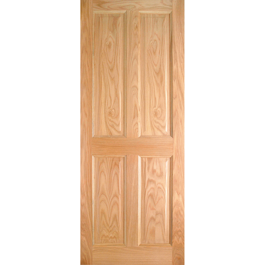 LAWRENCE PRE-FIN OAK 4-PANEL ENGD DOOR