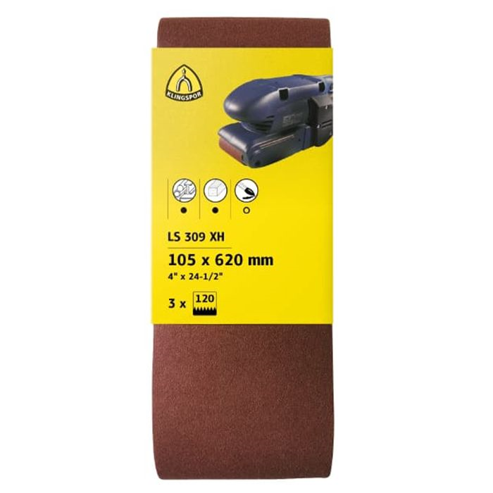 KLINGSPOR SANDING BELT 533 X 75 P120 - Woodworkers.ie - 