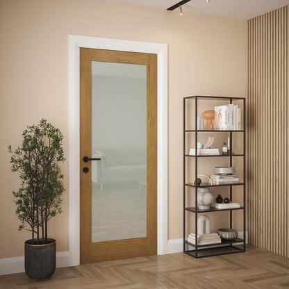 RUSHMORE LAMSAFE GLAZED OAK DOOR PRE-FINISHED