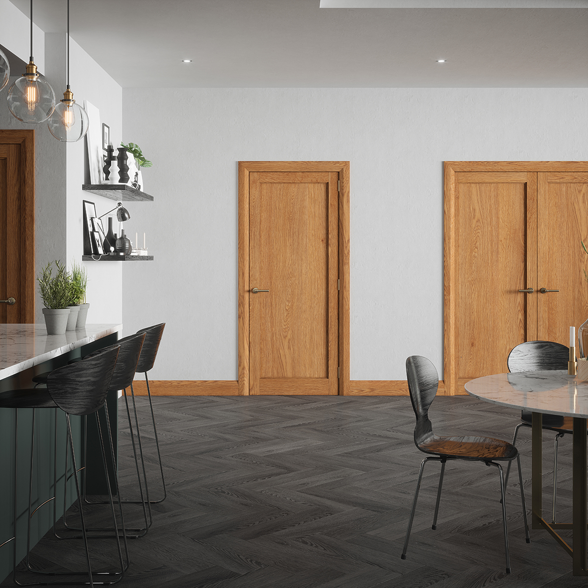 RUSHMORE SHAKER OAK DOOR PRE-FINISHED