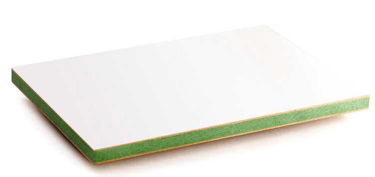 M.D.F Paint Grade White Matt ** Moisture Resistant  **2440 X 1220 X 18mm - Woodworkers.ie - 