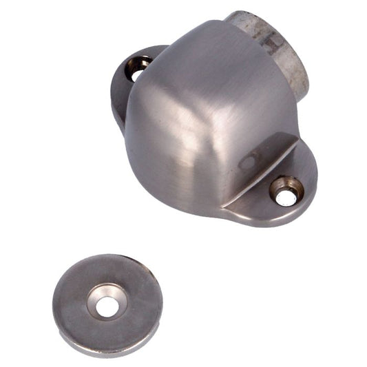 MAGNETIC DOORSTOP BRUSHED NICKEL (700) - Woodworkers.ie - 