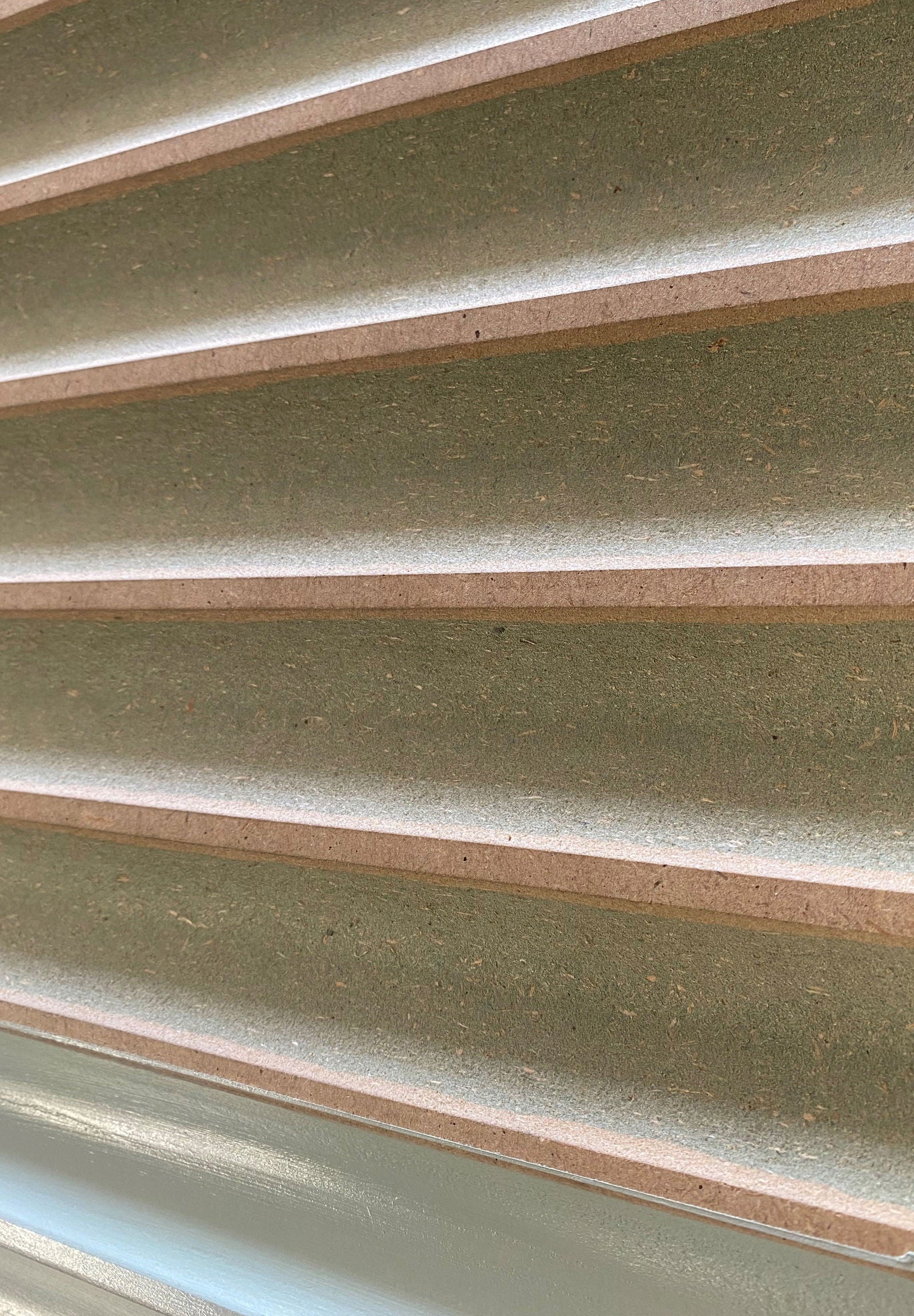 MDF MR 2440 X 1200 X 18mm  39mm WIDE SCOOP ACROSS  THE  WIDTH OF SHEET
