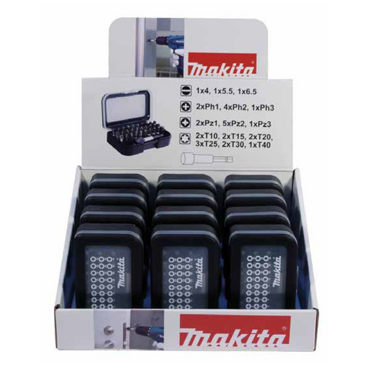 Makita Screw Driver Bit Set 31 pcs - Woodworkers.ie - 