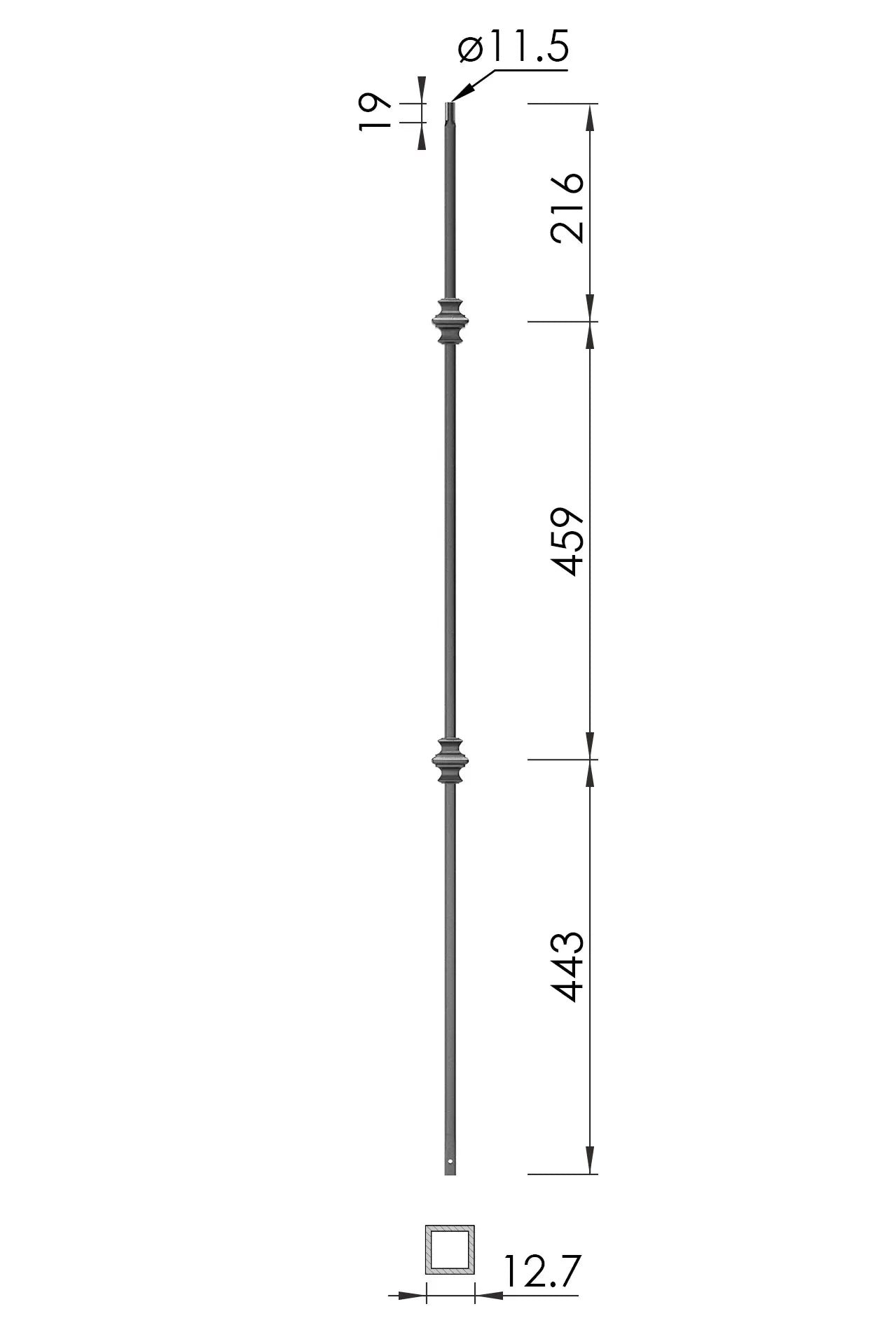 MATRIX SQUARE STAIR PARTS