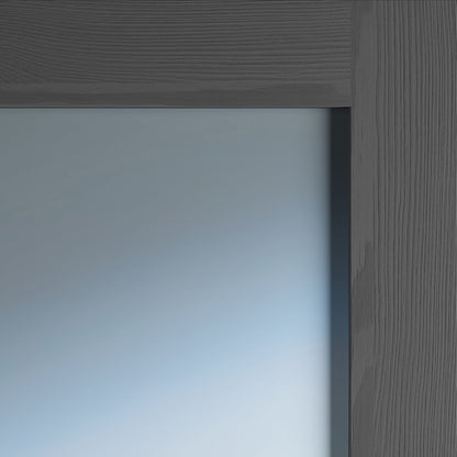 NOLITA GREY CLEAR GLASS PRE-FINISHED DOOR