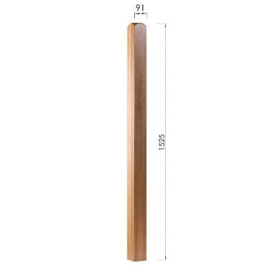 Newel Base 1500mm - Woodworkers.ie - 
