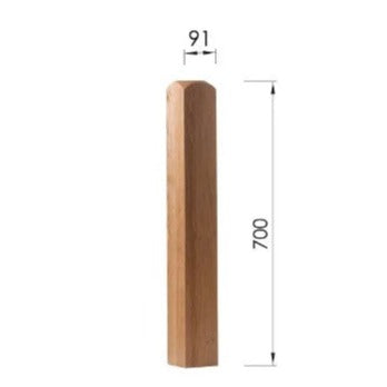 Newel Base 700mm - Woodworkers.ie - 