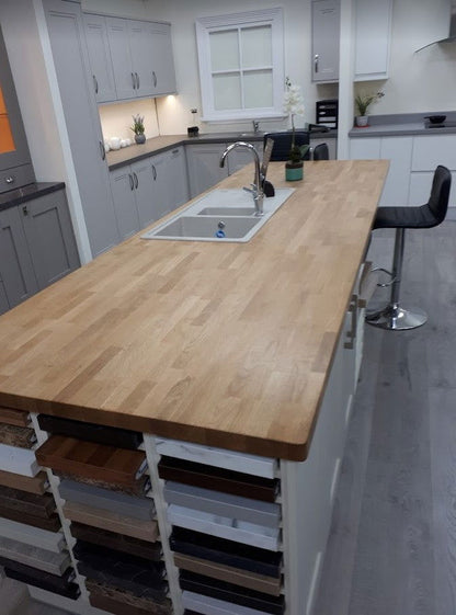 Oak W.Top 4000 X 625  X 40mm - Woodworkers.ie - 