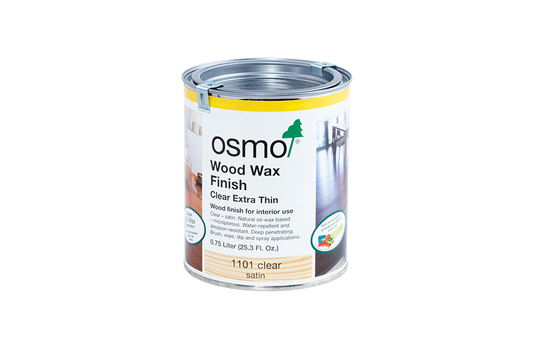 OSMO WOOD WAX FINISH EXTRA THIN 750ML   (BEST  FOR  TROPICAL  DENSE HARDWOODS)