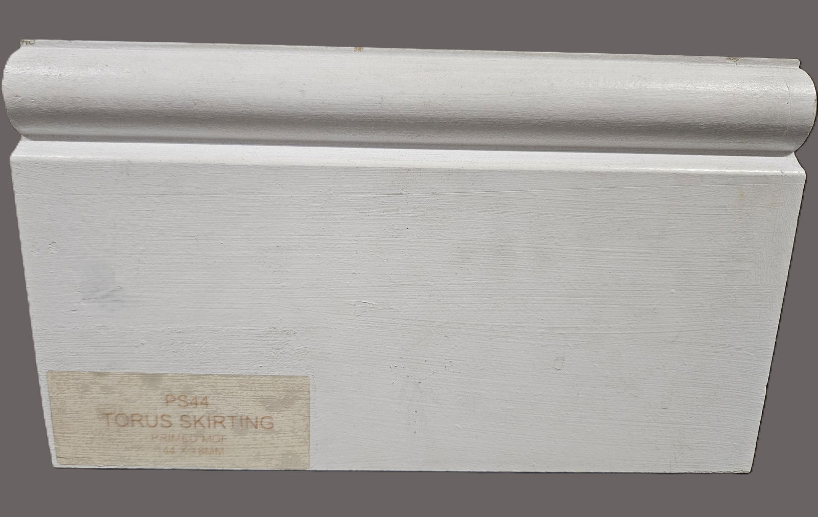 Primed MDF 7 Inch Torus Skirting   4.4Mt Length