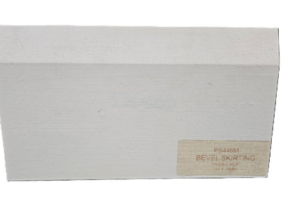 Primed M.D.F. Bevel Skirting 5" X 4.4Mt Length - Woodworkers.ie - 