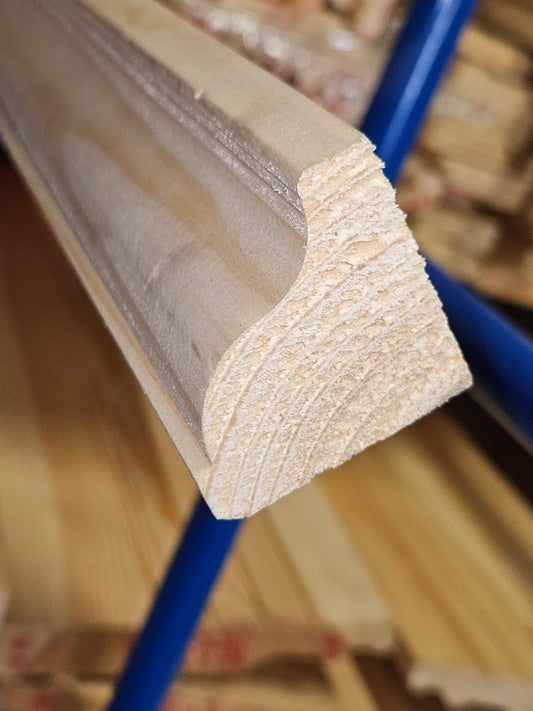 RED DEAL MOULDED SCOTIA MD25  44mm  PER 4.2mt LENGTH - Woodworkers.ie - 