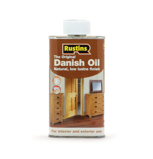 RUSTINS DANISH OIL 250 ML - Woodworkers.ie - 