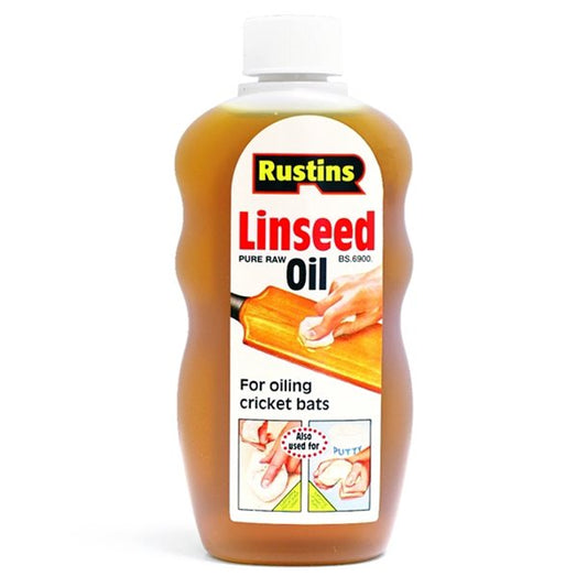 RUSTINS LINSEED OIL 300 ML  PURE - Woodworkers.ie - 