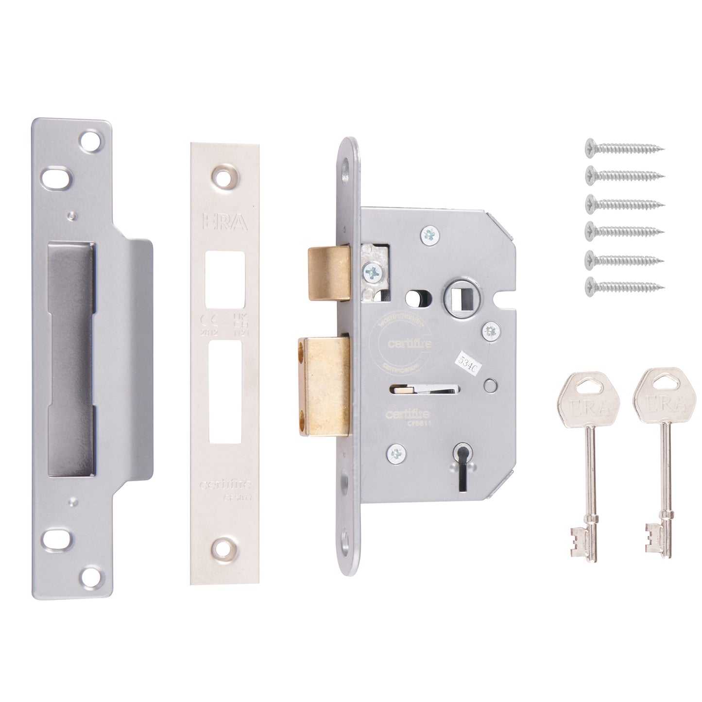 ERA 5 LEVER MORTICE LOCK 2 1/2
