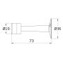 SATIN NICKEL DOOR STOP - Woodworkers.ie - 